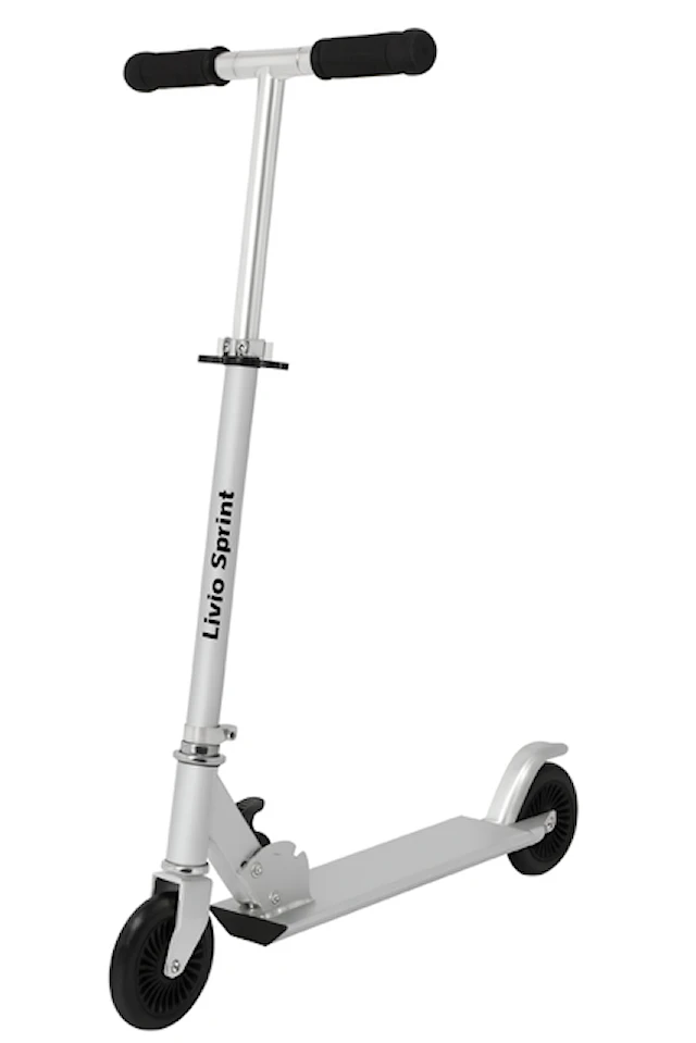 Sparkcykel 2-hjuling Grå LIVIO Sprint