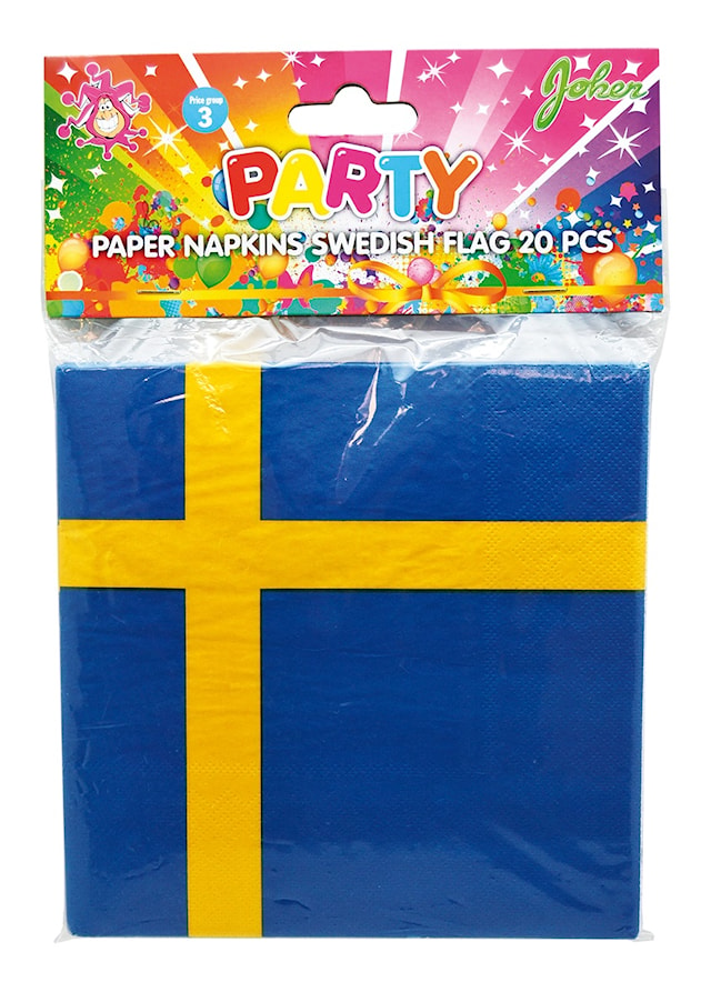 Servetit Ruotsin Lippu 20-pakkaus