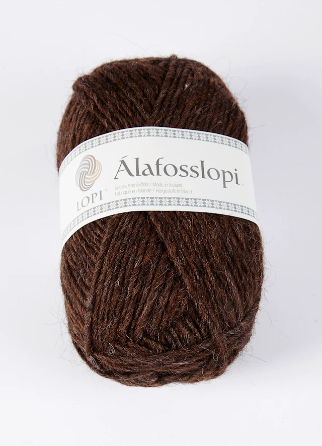 Álafosslopi Garn Ull 100 g Chokladbrun Istex (0867)
