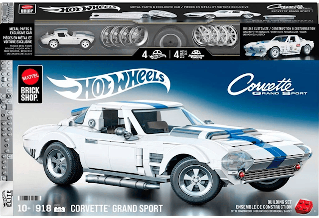 Tuotekuva 1 - Hot Wheels Brick Shop Elite Series Corvette Sport