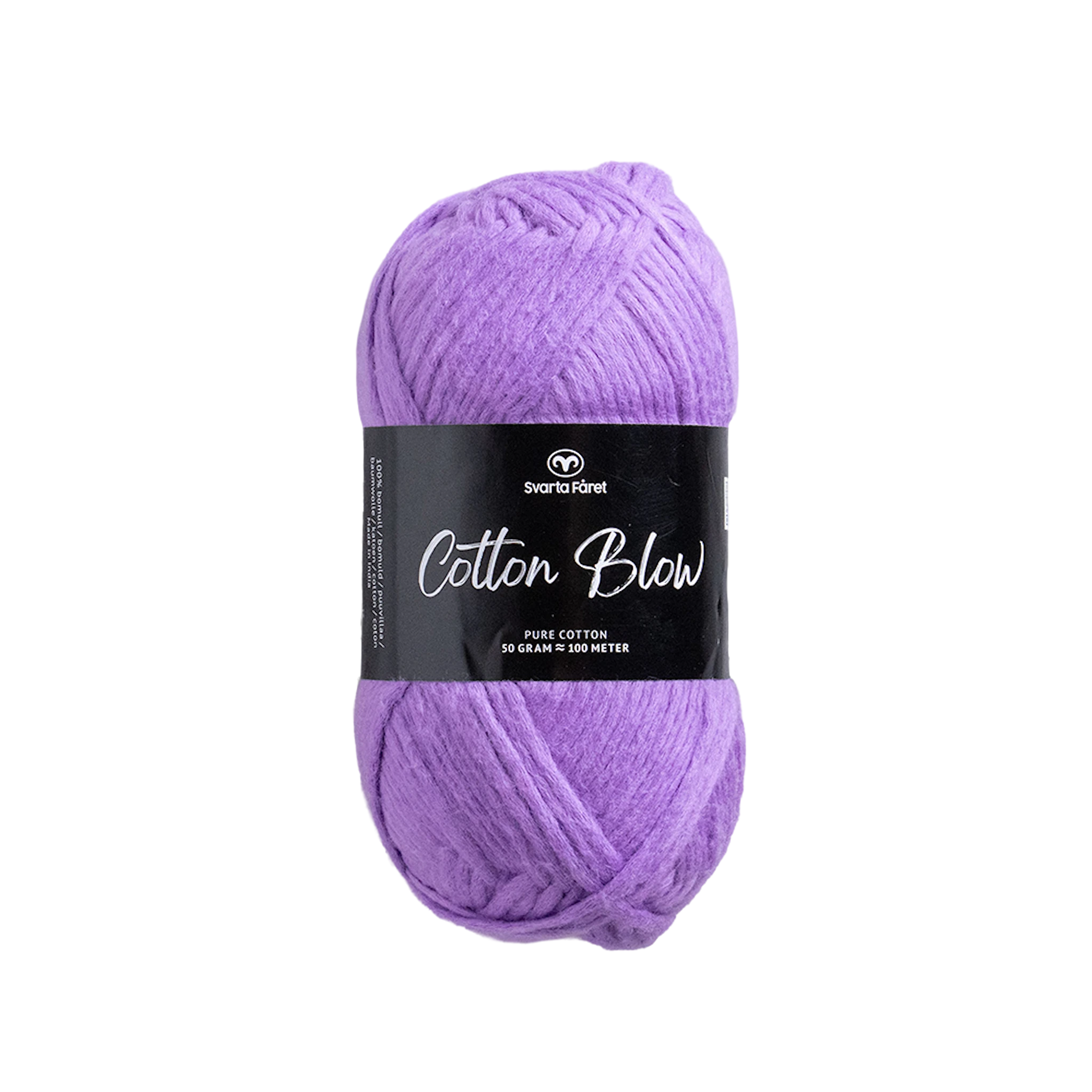 Tuotekuva ille Cotton Blow Puuvillalanka 50 g Svarta Fåret