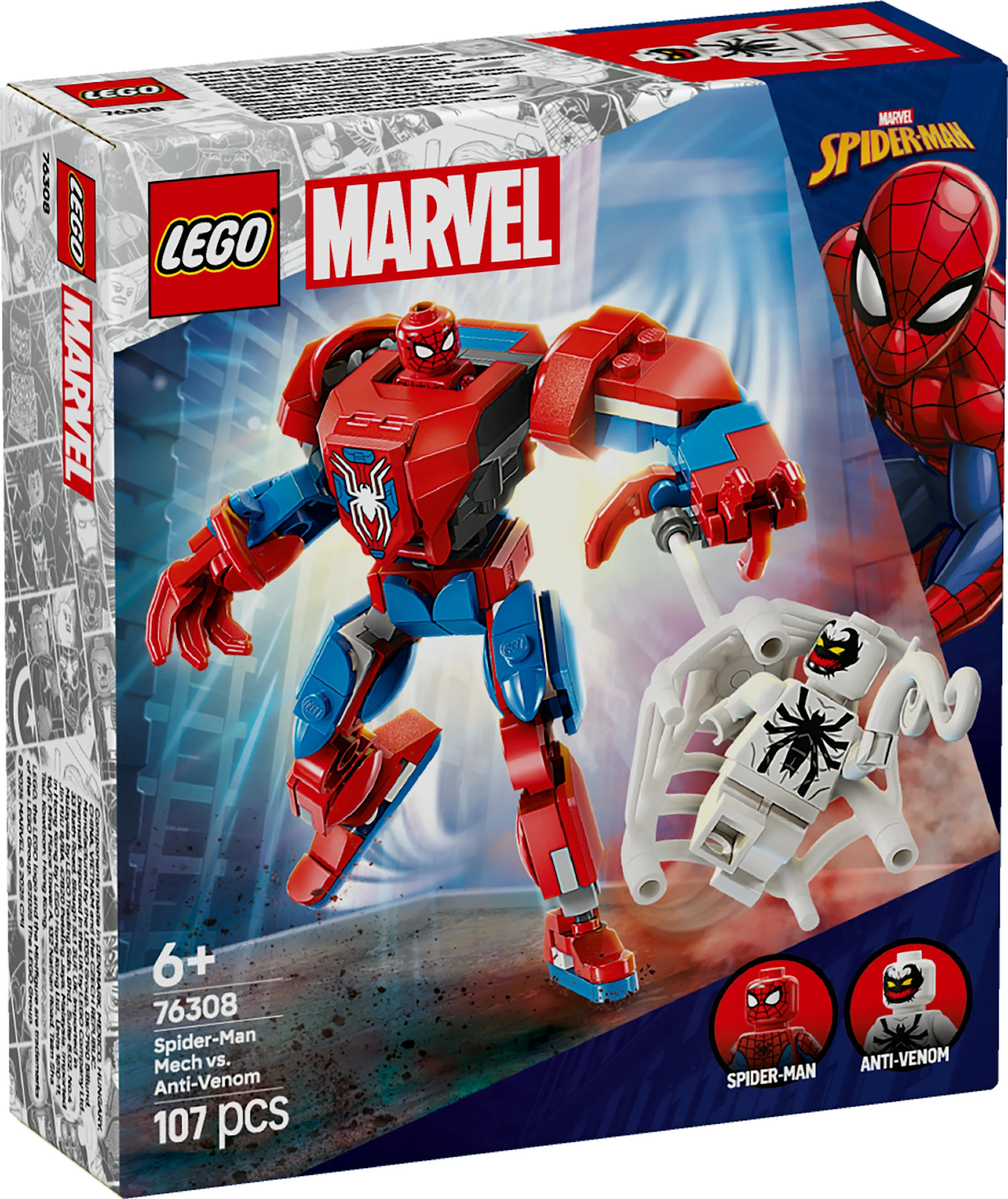 Tuotekuva ille Spider-Man-robotti vastaan Anti-Venom LEGO® Super Heroes (76308)
