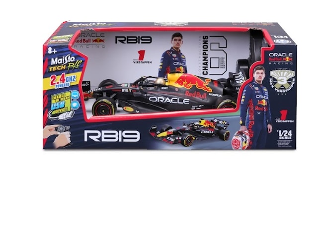 Premium Kauko-ohjattava Rc F1 2023 Red Bull Rb19 Verstappen 2.4Ghz 1:24 Maisto