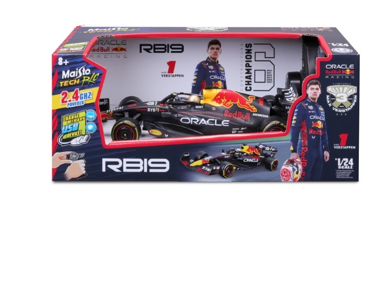 Premium Radiostyrd Rc F1 2023 Red Bull Rb19 Verstappen 2.4Ghz 1:24 Maisto
