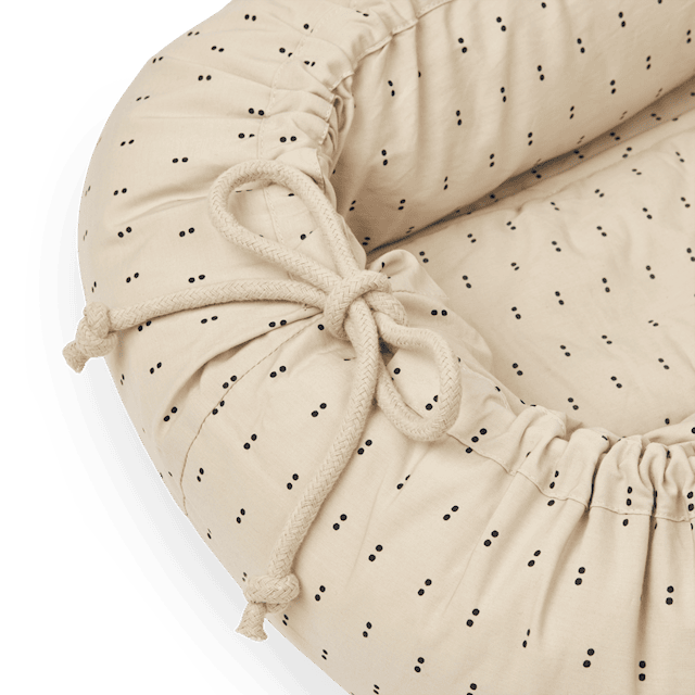 Produktbild 3 för Gro Babynest Double Dot/SIlver Lining Liewood