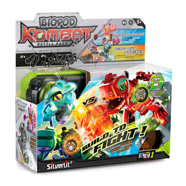 Tuotekuva 4 - Biopod Kombat Battle 2-pack Blå/Röd Silverlit