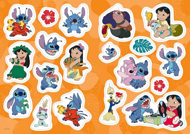 Produktbild 2 för Målarbok Stitch med klistermärken Kärnan