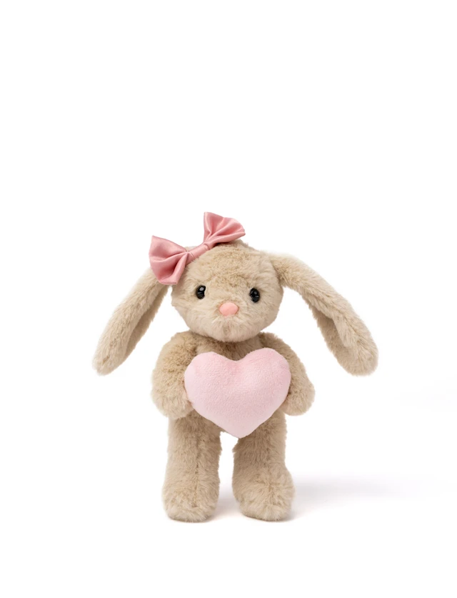 Tyra Sydämellä Beige 20 cm Teddykompaniet