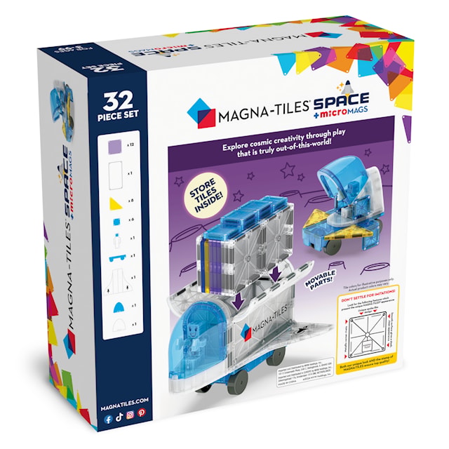Produktbild 7 för Space 32 Bitar Magna-Tiles