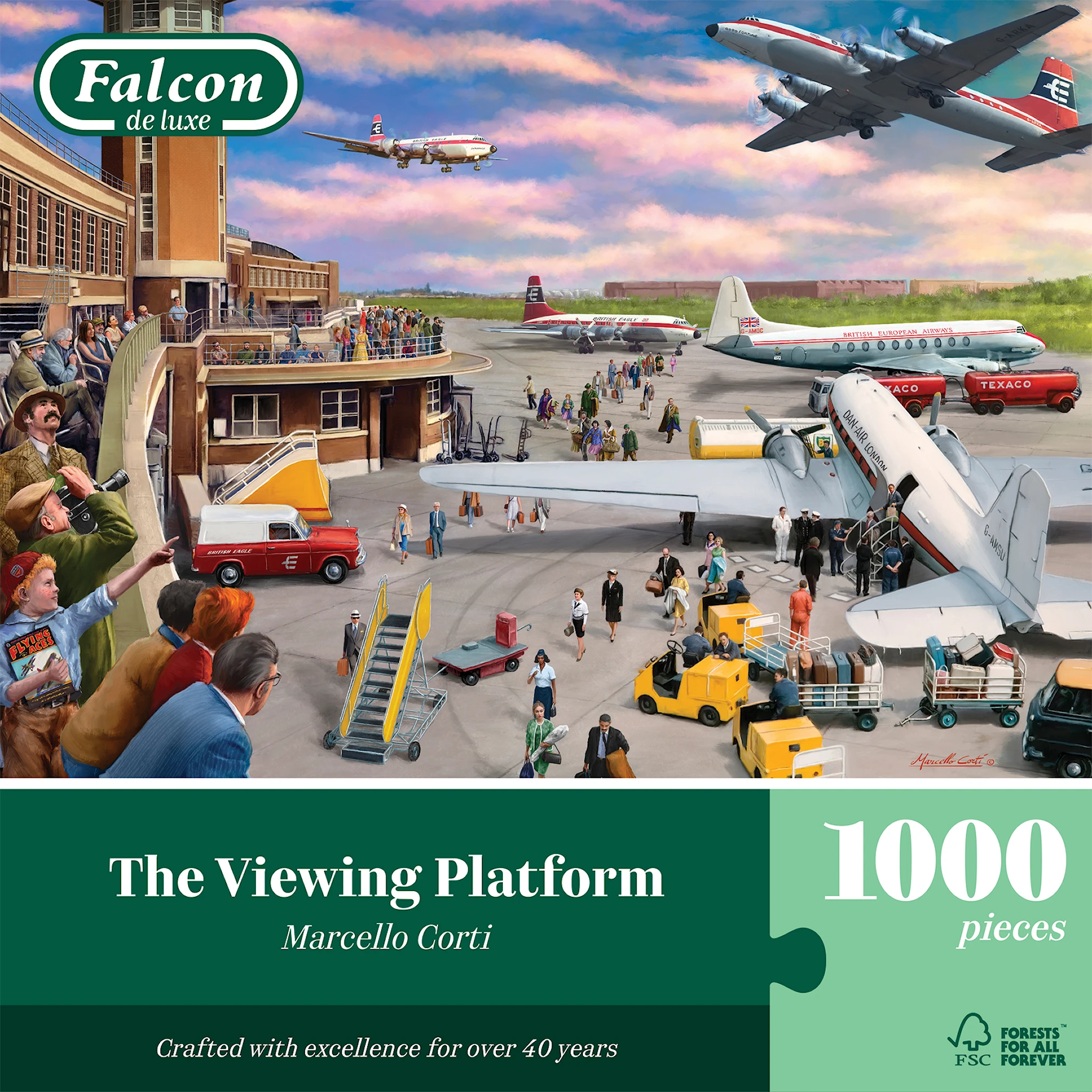 Produktbild för Pussel The Viewing Platform 1000 bitar, Falcon