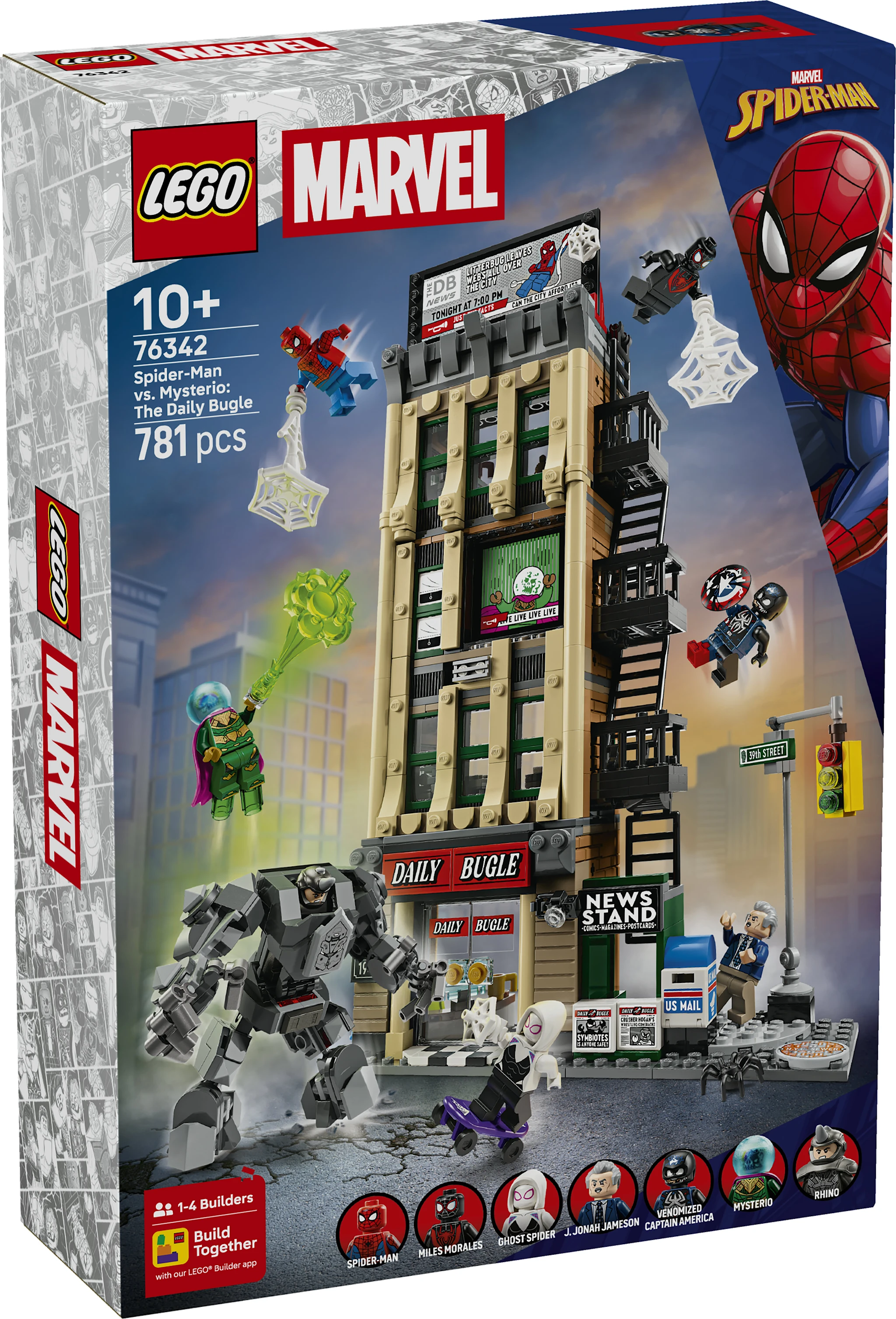 Tuotekuva ille Spider-Man vastaan Mysterio: Daily Bugle LEGO® Super Heroes (76342)