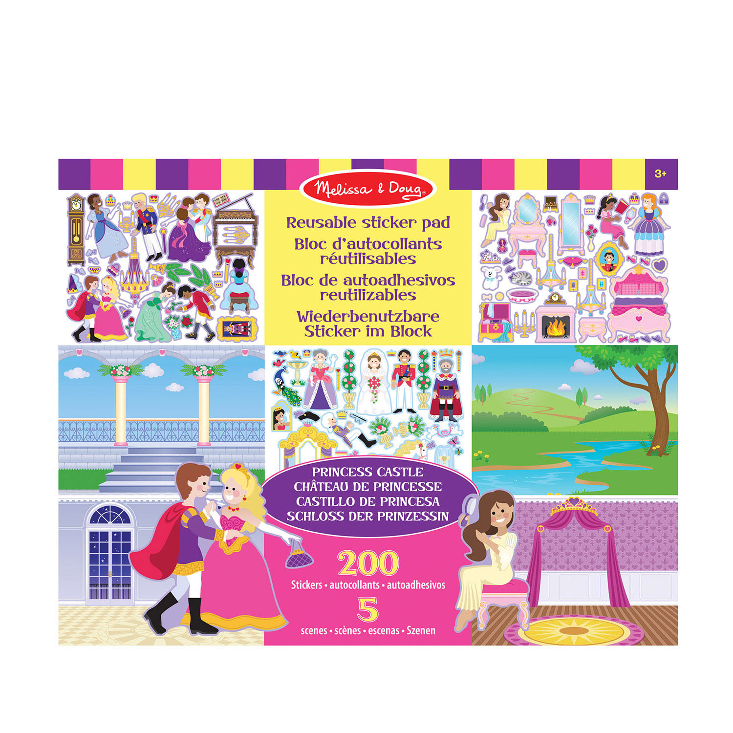 Reusable Sticker Pad Princess Castle Melissa & Doug