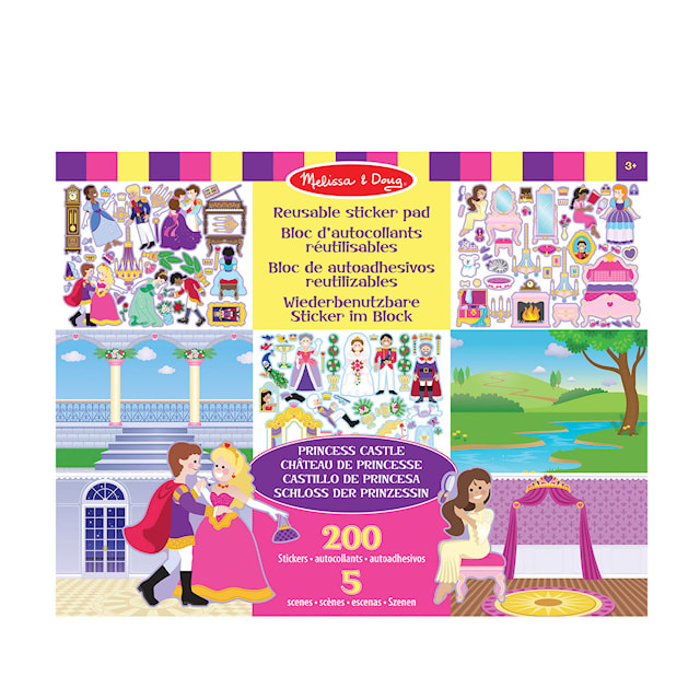 Tuotekuva 1 - Reusable Sticker Pad Princess Castle Melissa & Doug