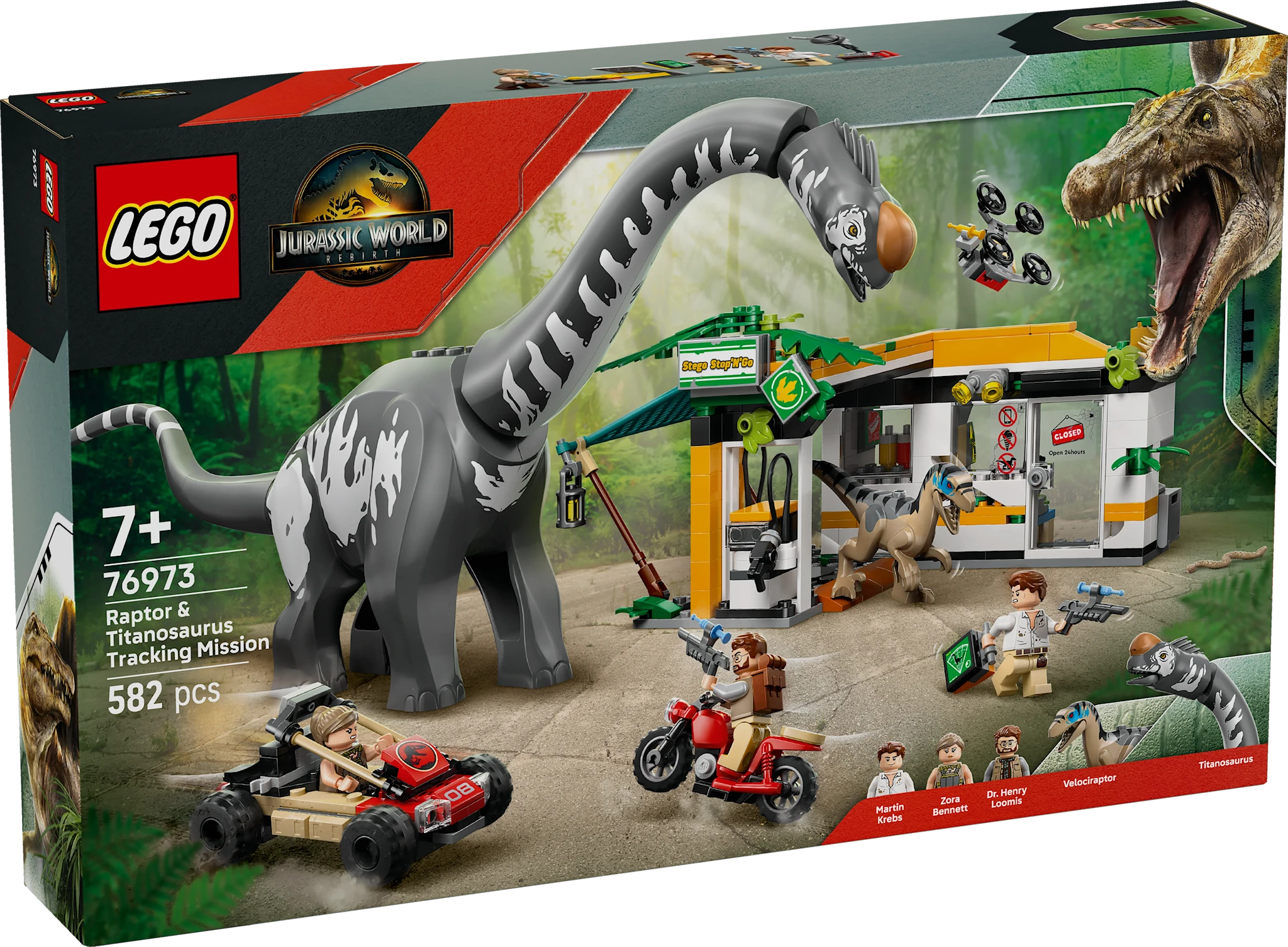 Tuotekuva ille Raptorin ja Titanosauruksen jäljillä LEGO® Jurassic World (76973)