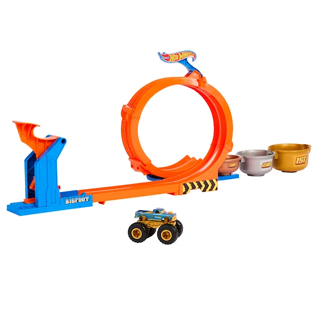 Hot Wheels Monster Trucks Loop & Flip Trophy Challenge