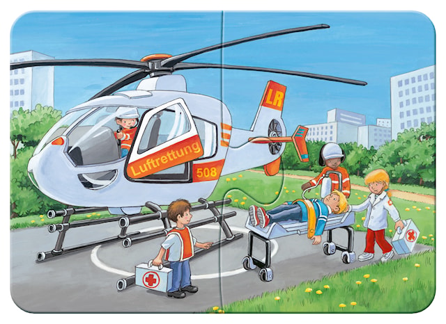 Tuotekuva 2 - My Emergency Vehicles Palapeli 2/4/6/8 palaa Ravensburger