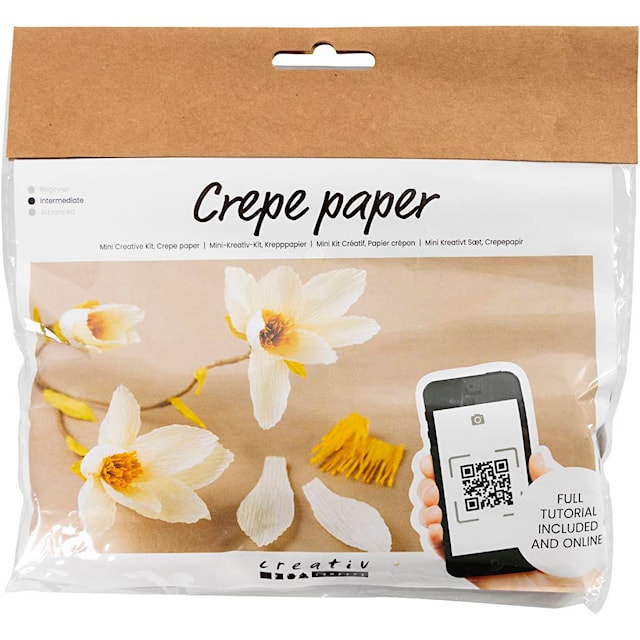 Tuotekuva 1 - Askartelusetti Mini Kreppipaperi, Magnolian oksa, Jonka joustavuus: 180%, 1 pkk/ 1 pkt