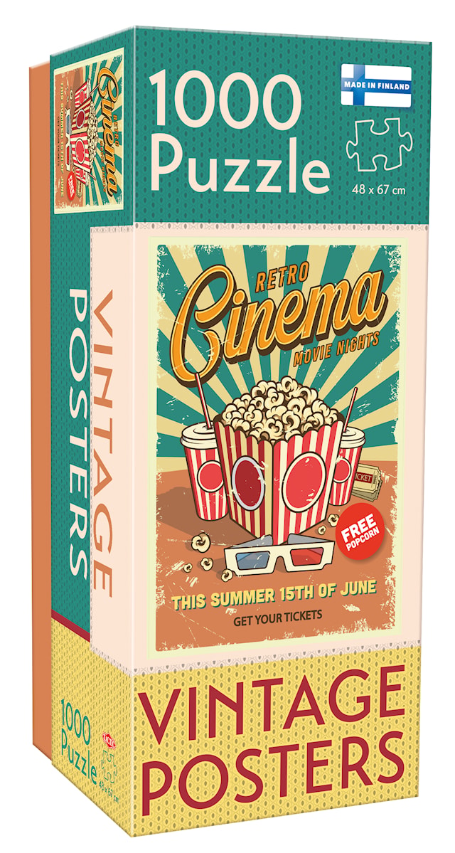 Tuotekuva 1 - 1000 palaa Vintage Retro Cinema Tactic