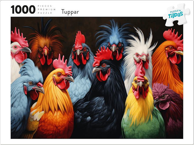 Tuotekuva 2 - Palapelit Roosters 1000 palaa, Tildas