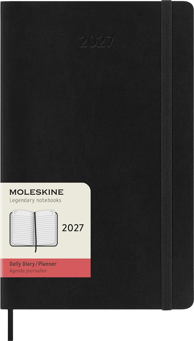 Classic Soft 12M Daily Large Musta 2027 Moleskine