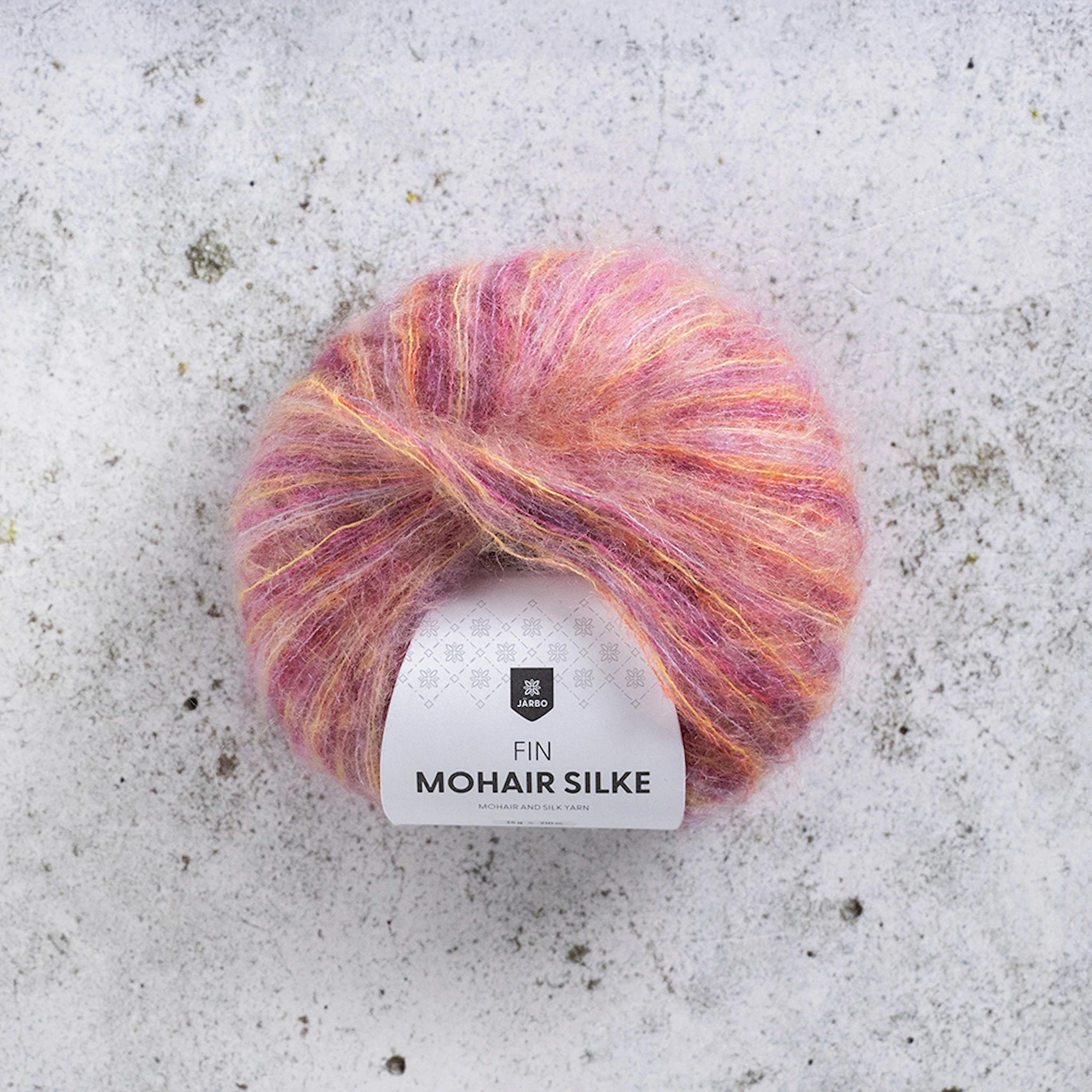 Tuotekuva ille Fin Mohair Silk Multi Garn 25 g Fire Urchin 552 Järbo