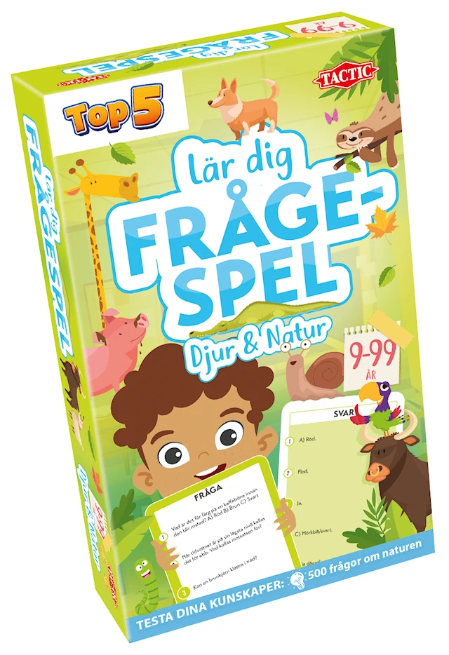 Tietopeli Eläimet ja luonto/matkaversio Tactic