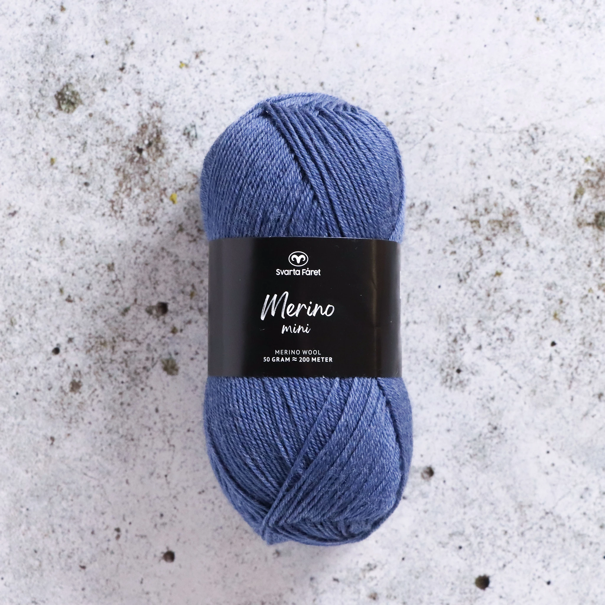 Tuotekuva ille Merino Mini 50g Shepherd's Grey (24), Svarta Fåret