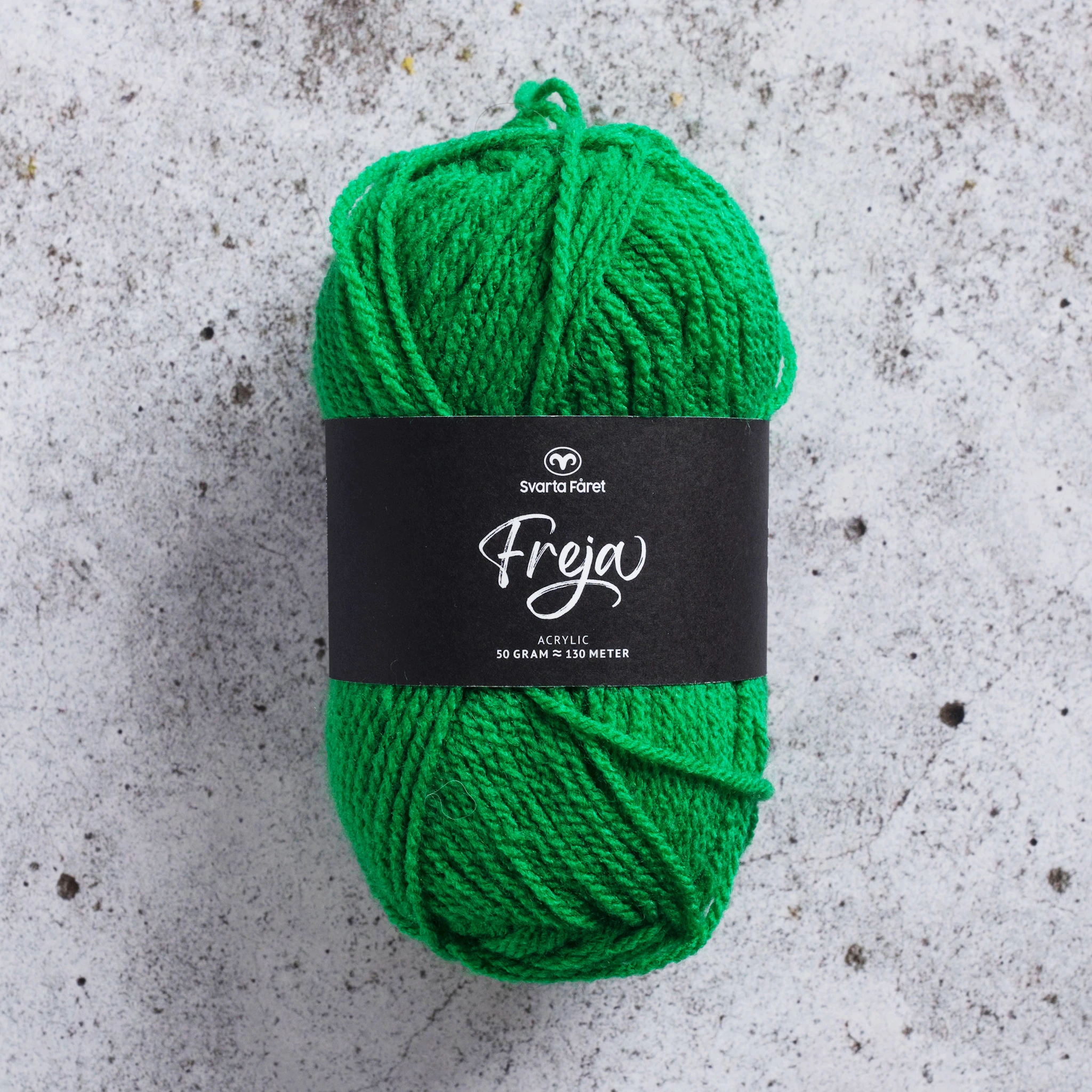 Produktbilde for Freja Garn Akryl 50 g Svarta Fåret