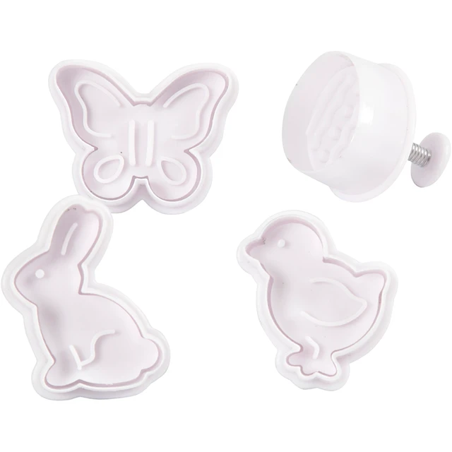 Form för prägling lera påsktema 5 cm 4-pack