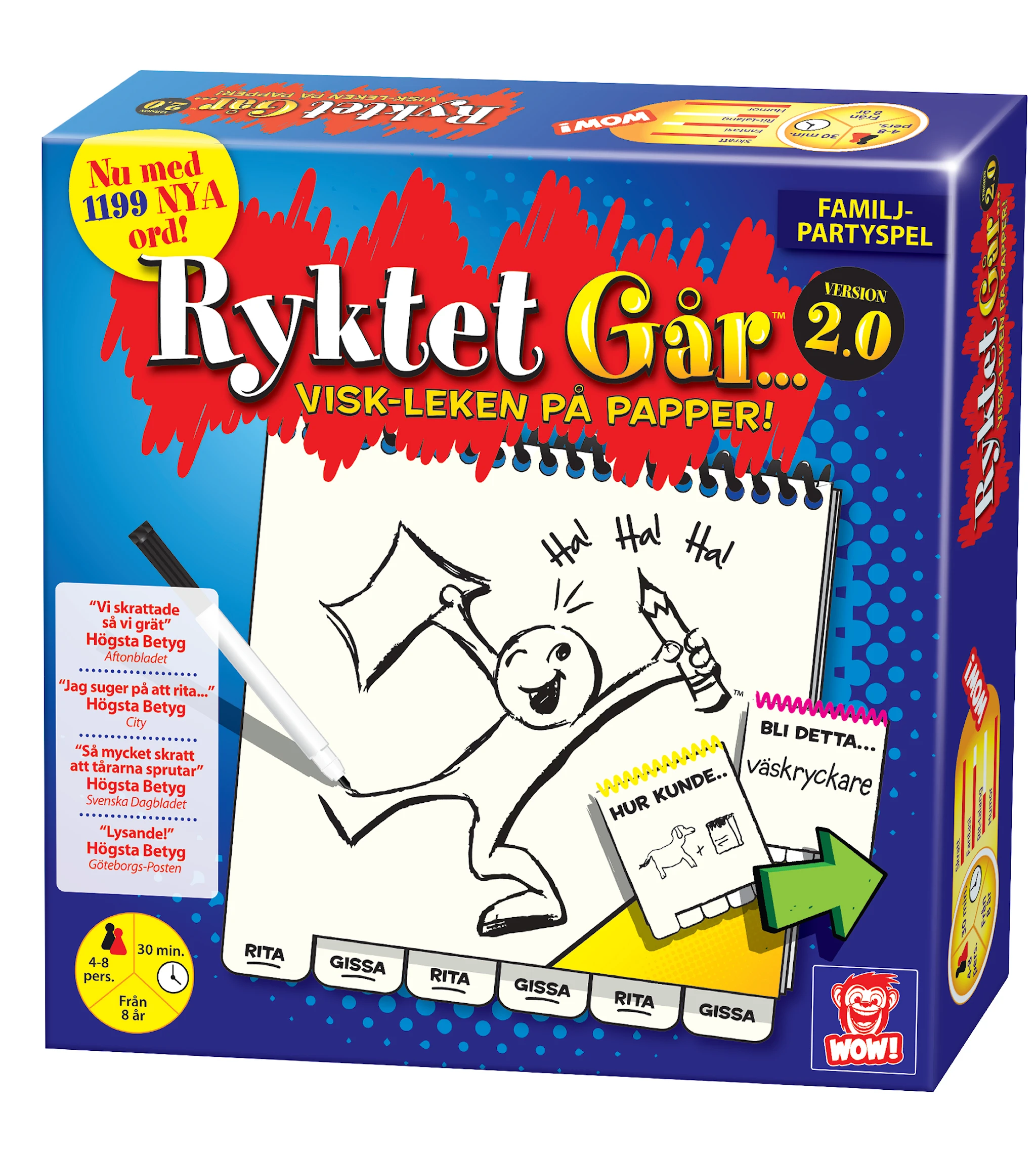 Produktbild för Ryktet går 2.0, Sällskapsspel (SE), WoW