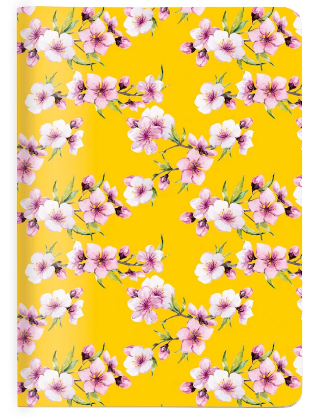 Vihko A6 Ruudullinen Cherry Blossom Yellow 64 sivua Cedon