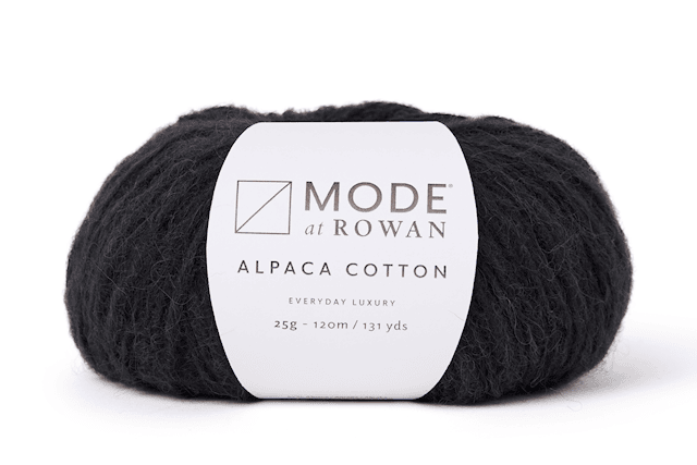 Alpaca Cotton mix, 50 gr Noir 010, Mode at Rowan