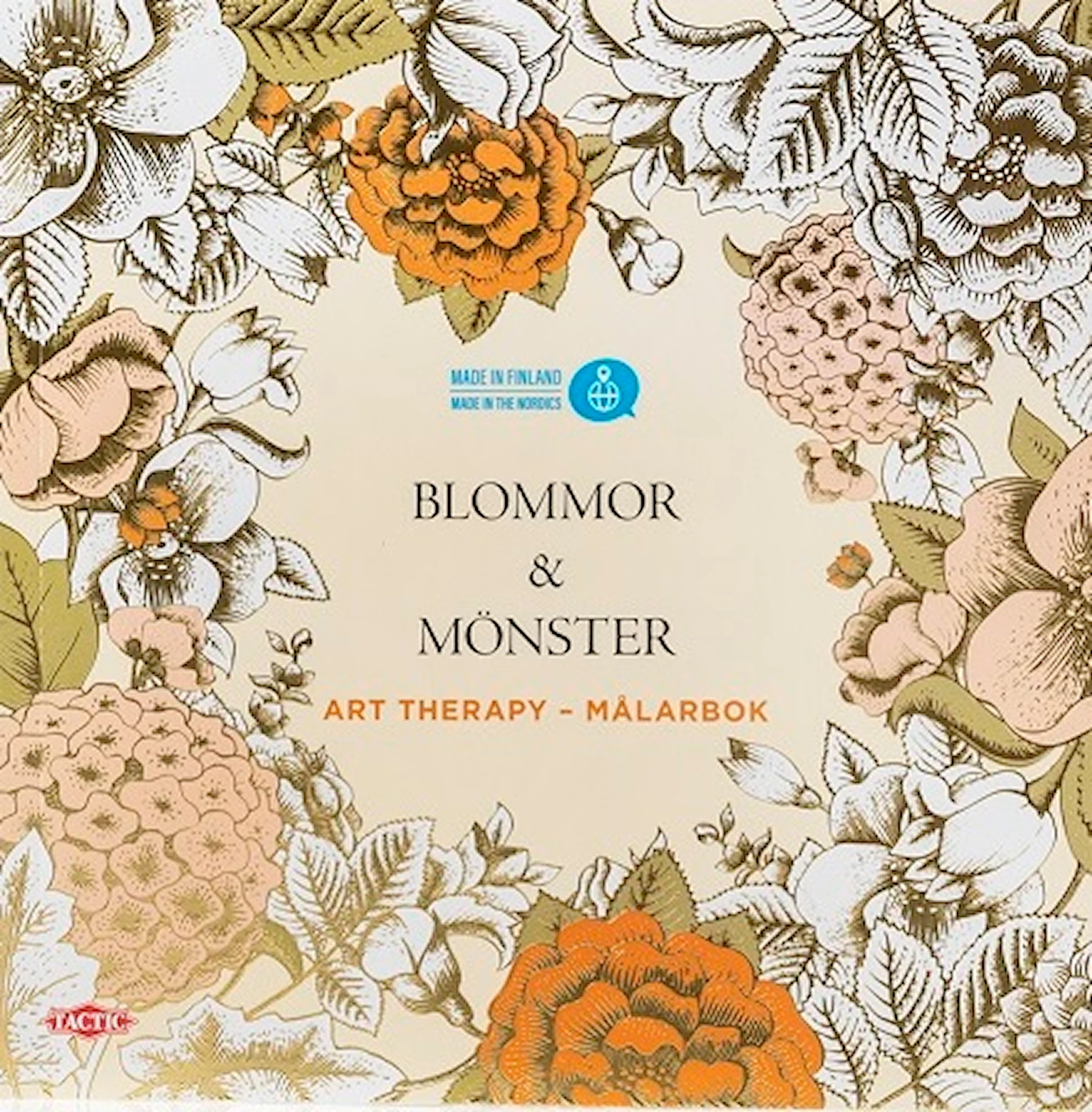 Produktbild för Målarbok för vuxna - Blommor & Mönster