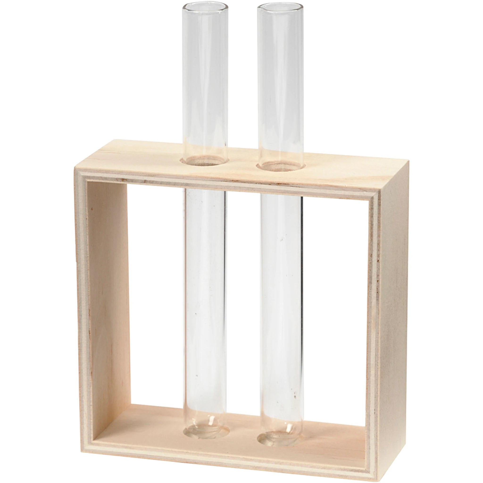 Tuotekuva ille Koeputkiteline, Kork. 10+15 cm, S: 4 cm, Lev: 10,5 cm, 1 kpl