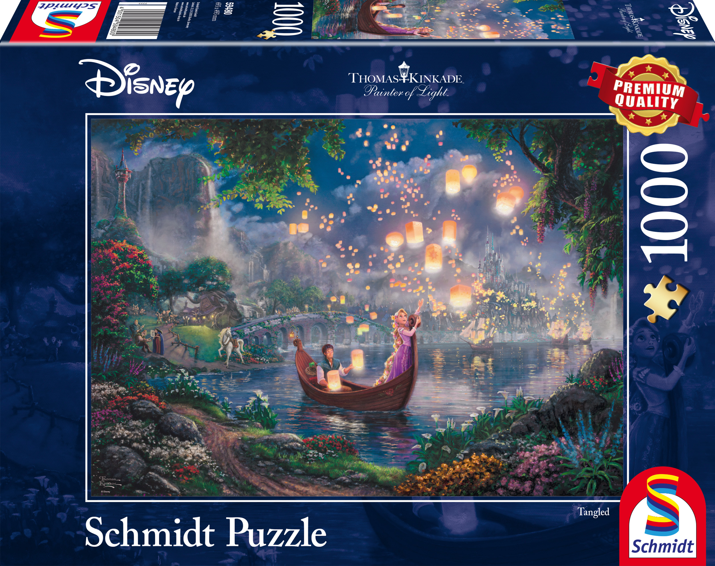 Disney Rapunzel Thomas Kinkade Pussel 1000 bitar Schmidt