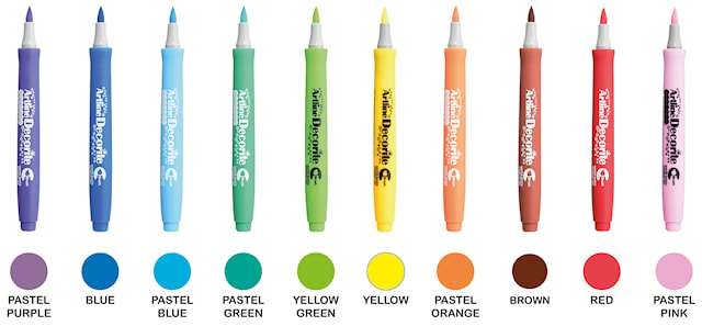 Produktbild 4 för Märkpenna Artline Decorite Pensel Carnival 10-pack