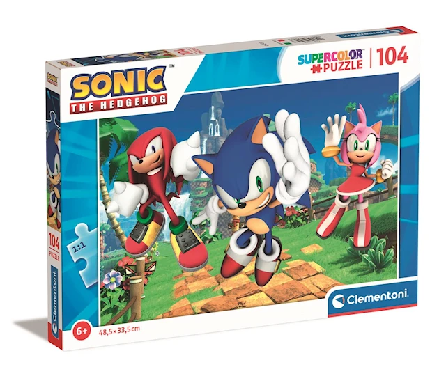 Pussel Puzzles Kids Sonic 104 bitar, Clementoni