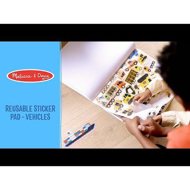 Tuotekuva 4 - Reusable Sticker Pad Vehicles Melissa & Doug