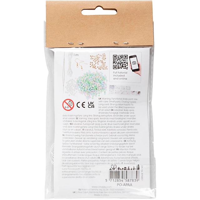 Produktbilde 3 for Mini DIY Kit Smykker, Elastisk armbånd, ørering, 1 pk.