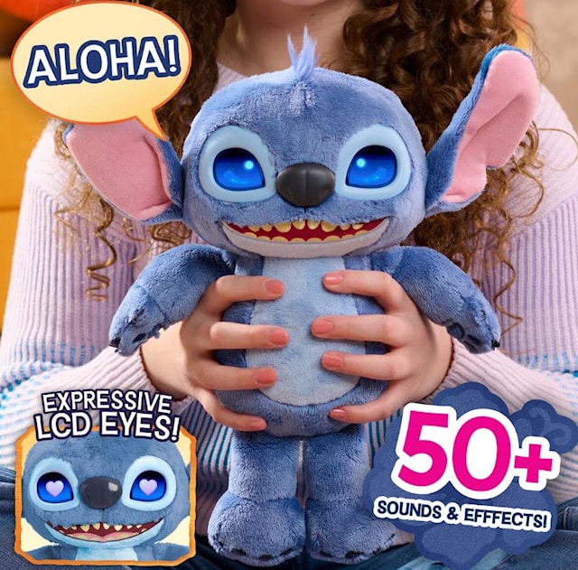 Produktbild 4 för Disney Stitch Movie Interaktivt Gosedjur 27 cm med Ljud och Ljus