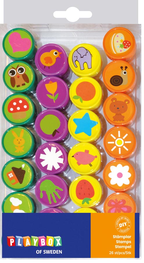 Stämplar Djurmotiv 26-p, Playbox