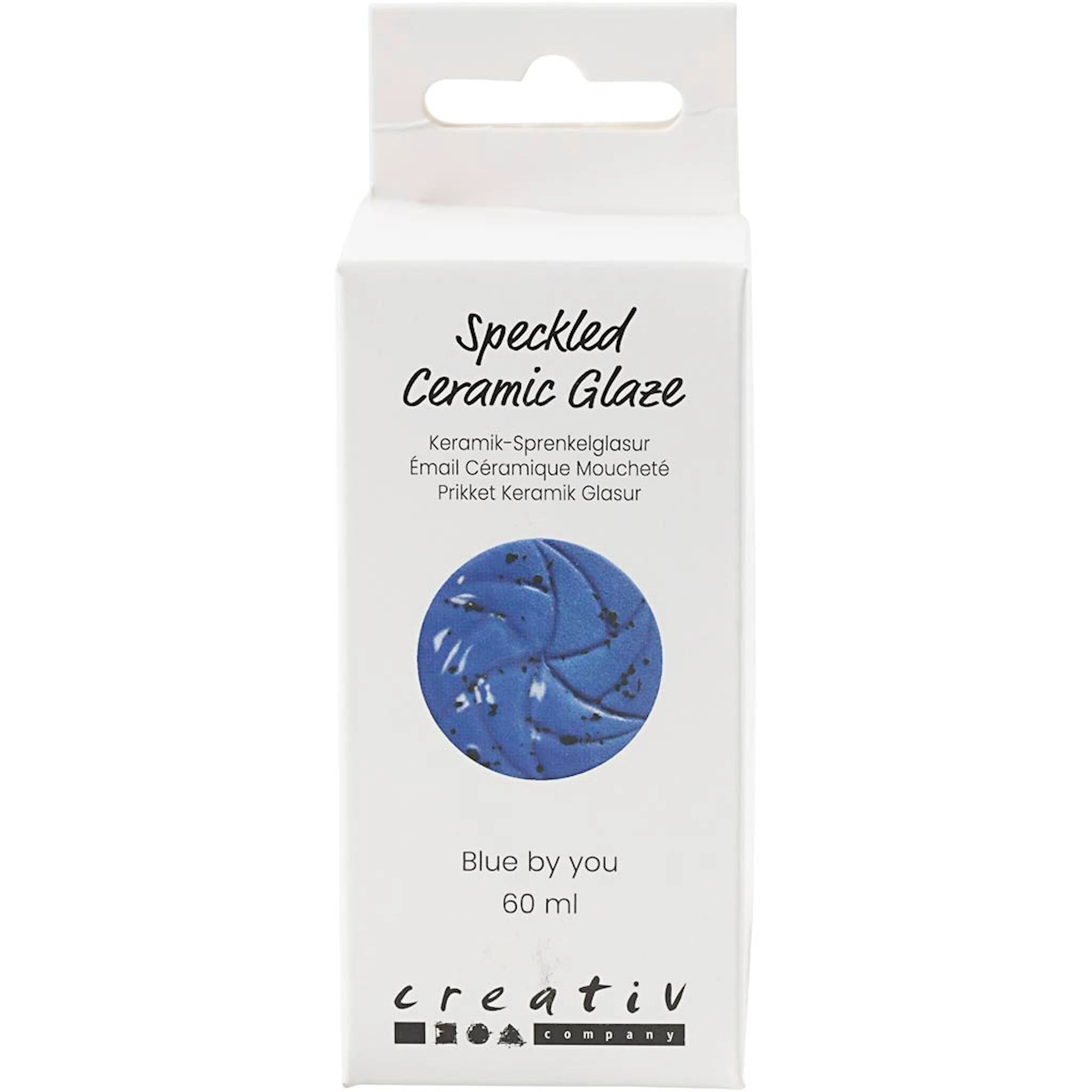 Produktbilde for Prikkete Keramikkglasur, 999-1060 °C, dekkende, Blue by You, 60 ml/ 1 boks