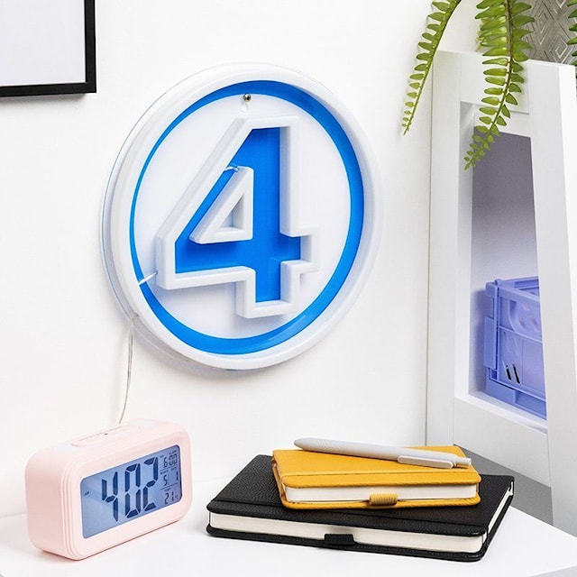 Tuotekuva 4 - Fantastic 4 Seinälle Kiinnitettävä LED Neonvalo Paladone