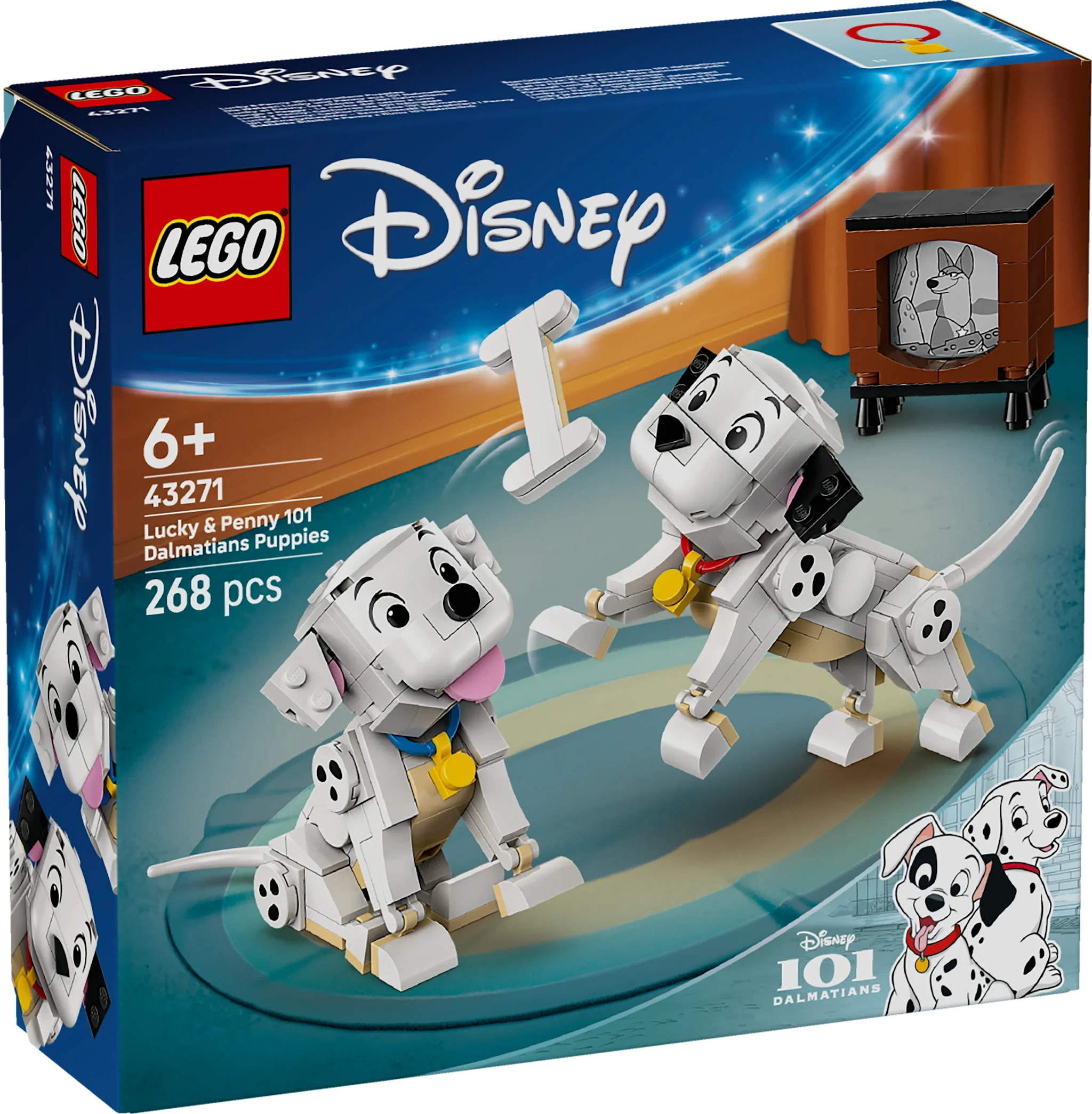 Tuotekuva ille 101 dalmatialaista ‑koiranpennut: Laikku ja Pipsa LEGO® Disney Classic (43271)