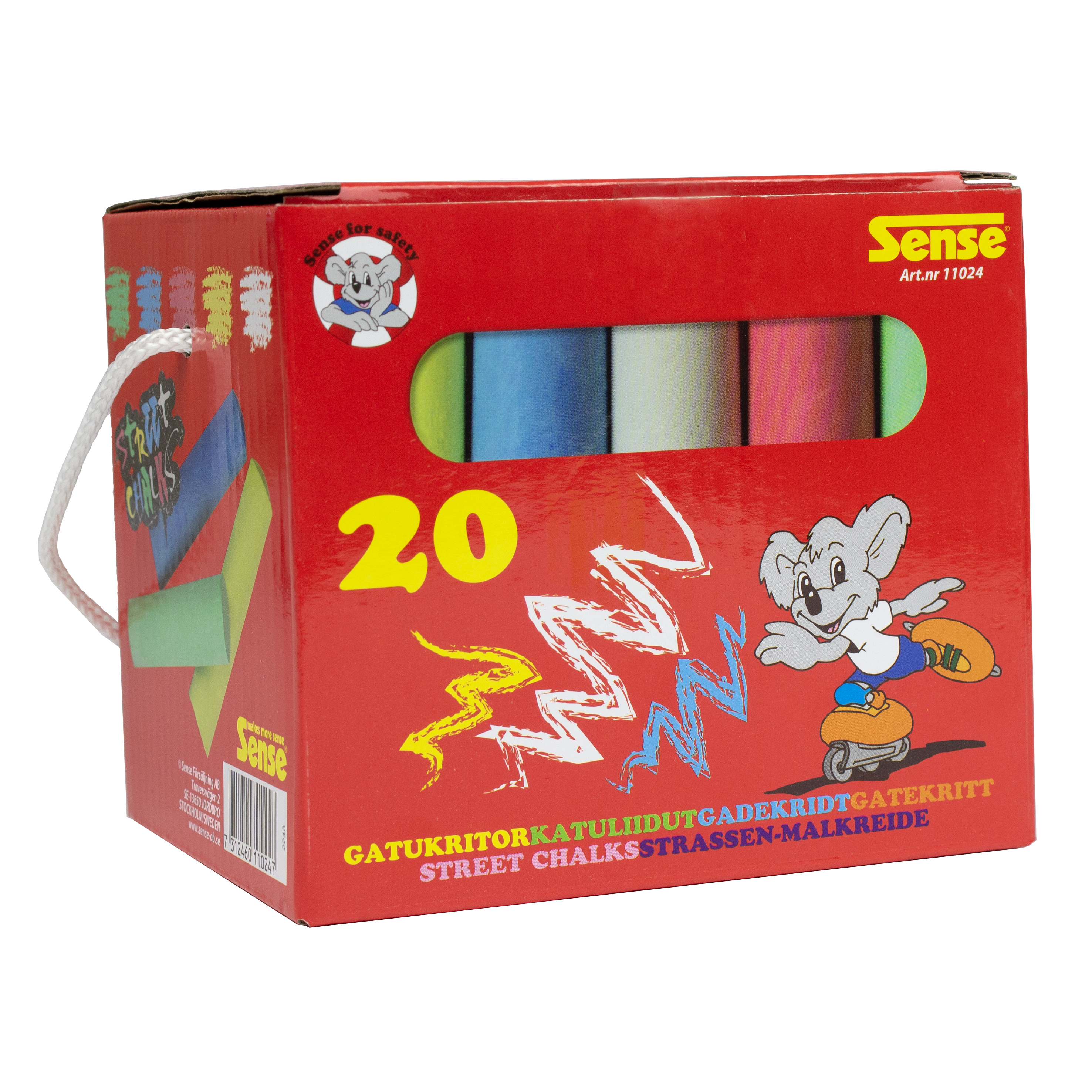 Gatukritor i papperskartong 20-p, Sense