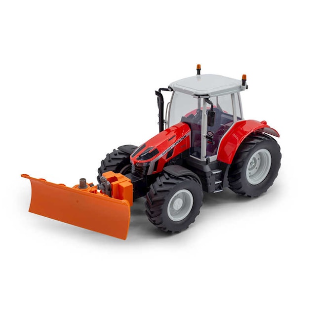 Kauko-ohjattava Rc Massey Ferguson Traktori Lumiauralla 2.4Ghz 1:16 Maisto