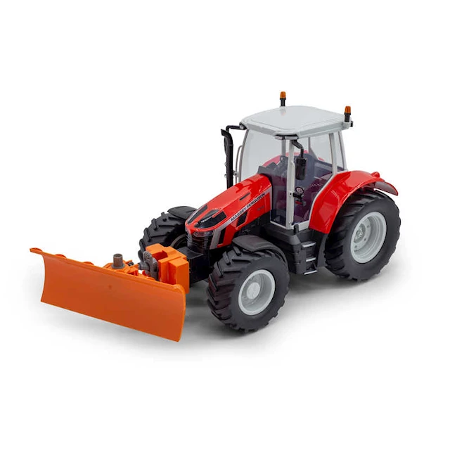 Kauko-ohjattava Rc Massey Ferguson Traktori Lumiauralla 2.4Ghz 1:16 Maisto