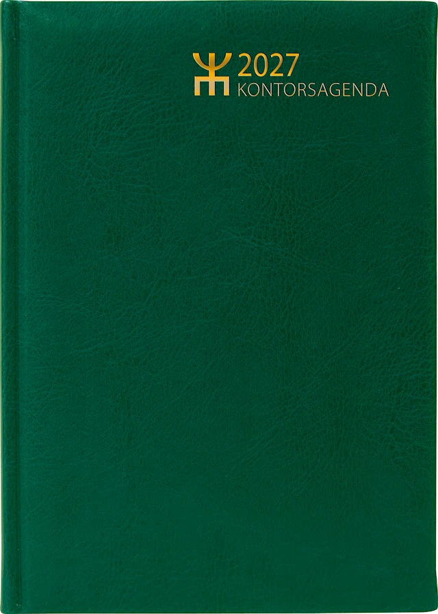 Kalender Kontorsagenda 2027 Grön Almanacksförlaget