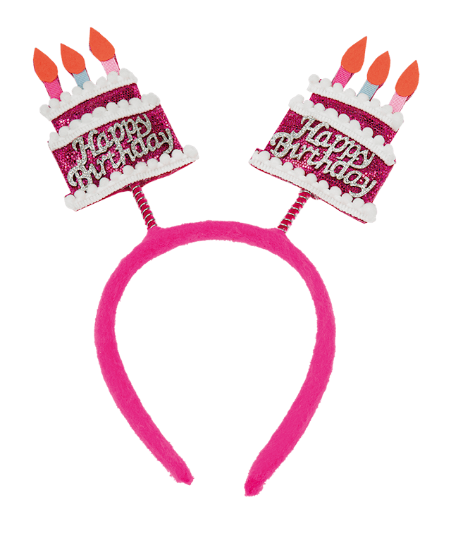 Headbands Happy Birthday Cakes