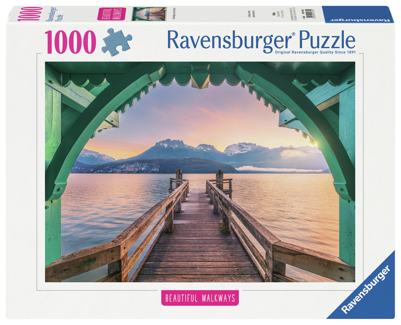 Footbridge at Lac d'Annecy Pussel 1000 Bitar, Ravensburger